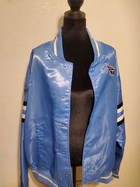 Tennessee Titans Satin Bomber Jacket XL NFL 22nd Element Member Exclusive